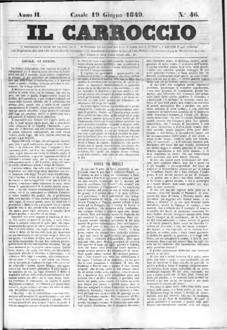 Il Carroccio - Edizione 46 del 19/06/1849